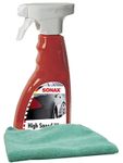 Sonax High Speed Spray Wax (16.9 oz) & Microfiber Cloth Kit