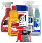 Sonax Premium Car Wash, Wax & Tire Care Kit