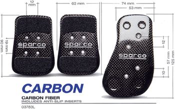 Sparco Carbon Fiber Manual Pedal Kit