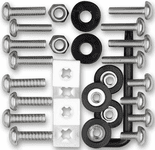 Stainless Steel Locking License Plate Frame Fastener Kit