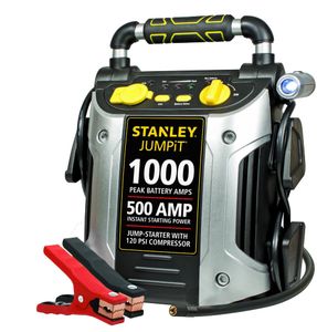 Stanley 500 Peak Amp Jump Starter with Compressor 
