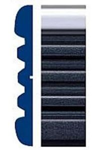Style Guard Chevy Truck Black & Chrome Side Molding (2" x 24ft)