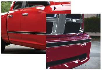 Style Guard Chrome & Black Side Molding (2" x 16ft.)