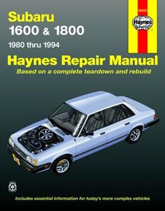 Subaru 1600 & 1800 Haynes Repair Manual (1980-1994)