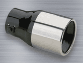 Superior Stainless Steel Round Bolt-On Exhaust Tip (1" to 2" x 6")