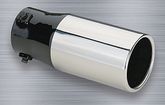 Superior Stainless Steel Round Bolt-On Exhaust Tip (1" to 2" x 8")