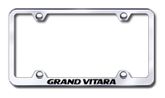 Suzuki Grand Vitara Laser Etched Stainless Steel Wide License Plate Frame