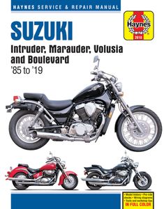 Suzuki Intruder, Marauder, Volusia and Boulevard Haynes Repair Manual (1985-2019)