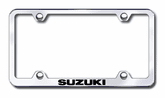 Suzuki Laser Etched Stainless Steel Wide License Plate Frame