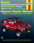Suzuki Samurai/Sidekick/X-90 & Vitara and Geo & Chevrolet Tracker Haynes Repair Manual (1986-2001)