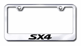 Suzuki SX4 Laser Etched Stainless Steel License Plate Frame