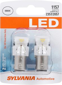 Sylvania 1157 LED Cool White Miniature Bulbs (Pair)