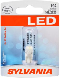 Sylvania 194 LED T10 Cool White Miniature Bulb