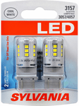 Sylvania 3157 LED Cool White Miniature Bulbs (Pair)