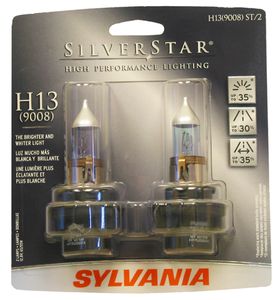Sylvania SilverStar H13(9008) Halogen Bulbs (Twin Pack)