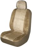 Tan Memory Foam Low-Back Bucket Seat Cover