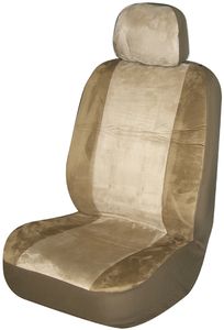 Tan Memory Foam Low-Back Bucket Seat Cover