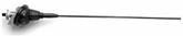Top Mount 1" 1-Section Mast Black