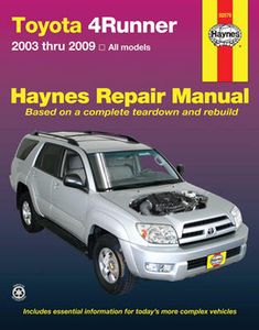 Toyota 4Runner Haynes Repair Manual (2003-2009)