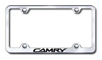 Toyota Camry Laser Etched Stainless Steel Wide License Plate Frame
