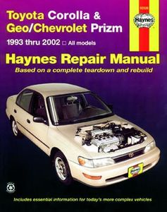 Toyota Corolla, Geo & Chevrolet Prizm Haynes Repair Manual (1993-2002)