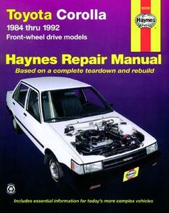 Toyota Corolla Haynes Repair Manual (1984-1992)
