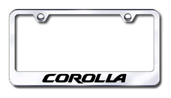 Toyota Corolla Laser Etched Stainless Steel License Plate Frame