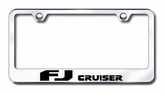 Toyota FJ Cruiser Laser Etched Stainless Steel License Plate Frame