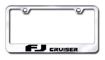 Toyota FJ Cruiser Laser Etched Stainless Steel License Plate Frame