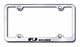 Toyota FJ Cruiser Laser Etched Stainless Steel Wide License Plate Frame