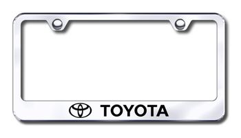 Toyota Laser Etched Stainless Steel License Plate Frame