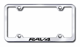Toyota RAV4 Laser Etched Stainless Steel Wide License Plate Frame