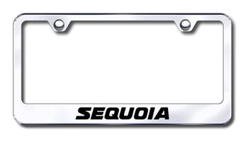 Toyota Sequoia Laser Etched Stainless Steel License Plate Frame