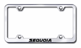 Toyota Sequoia Laser Etched Stainless Steel Wide License Plate Frame