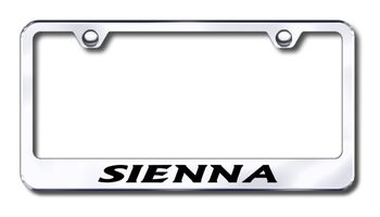 Toyota Sienna Laser Etched Stainless Steel License Plate Frame