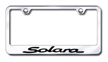 Toyota Solara Laser Etched Stainless Steel License Plate Frame