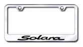 Toyota Solara Laser Etched Stainless Steel License Plate Frame
