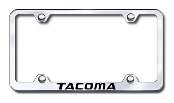 Toyota Tacoma Laser Etched Stainless Steel Wide License Plate Frame