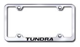 Toyota Tundra Laser Etched Stainless Steel Wide License Plate Frame