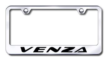 Toyota Venza Laser Etched Stainless Steel License Plate Frame