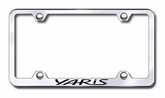 Toyota Yaris Laser Etched Stainless Steel Wide License Plate Frame