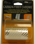 TrimBrite 3" x 6' Carbon Fiber Chrome Adhesive Film