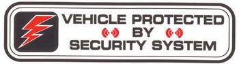 Trimbrite "Security System" Decals (2-Pack)
