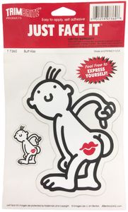 Trimbrite Self-Stick "Butt Kiss" Stickers