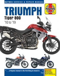 Tiger Triumph 800 Haynes Repair Manual (2010-2019)