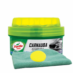 Turtle Wax Carnauba Paste Wax (14 oz.), Microfiber Cloth & Foam Pad Kit