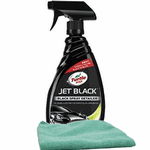 Turtle Wax Jet Black Spray Detailer (23 oz.) & Microfiber Cloth Kit