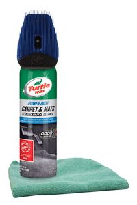 Turtle Wax Power Out! Carpet & Mats Cleaner (18 oz.) & Microfiber Cloth Kit