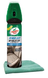 Turtle Wax Power Out Upholstery Cleaner (18 oz) & Microfiber Cloth Kit