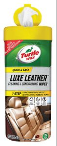 Turtle Wax Quick and Easy Luxe Leather Wipes 